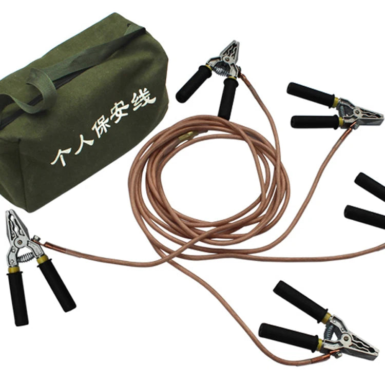Earthing Equipment Portable Earth Wire Personal Safety Grounding Wire PVC Solid Copper Core Line Set Copper Insulated Optional