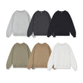 2025 New Style 380G Fleece Crew Neck Sweatshirt Men's Loose Heavyweight Casual Thickened Sweatshirts for Men
