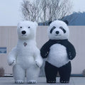 Funtoys Hot Sale Giant Inflatable Polar Bear Mascot Costume Advertising Cute Animal Panda Wearable Walking 2m/2.6m/3m for Adult