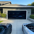 Popular Products Garage Doors for Houses Aluminum Exterior Commercial Frameless Black Glass Garage Door for Houses