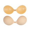 Wholesale Thin Round Shape Silk/Cotton Mesh Fabric Sexy Strapless Breathable Seamless Invisible Push up Bra for Women