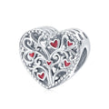 2025 Factory 925 Sterling Silver Tree of Life Charms Red Enamel Love Beads Fit Women Bracelets Silver 925 Jewelry BSC279