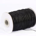 0.5mm 0.8mm 1mm 1.5mm 100% Polyester Waxed Rope Coated DIY Handmade Jewelry Necklace Cord for Bags and Garments