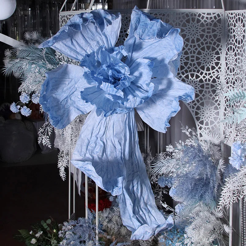 Wedding Decoration Shop Window Display Imperial Flower Big Flower Head Electric Open and Close Large Size High Stem Flower