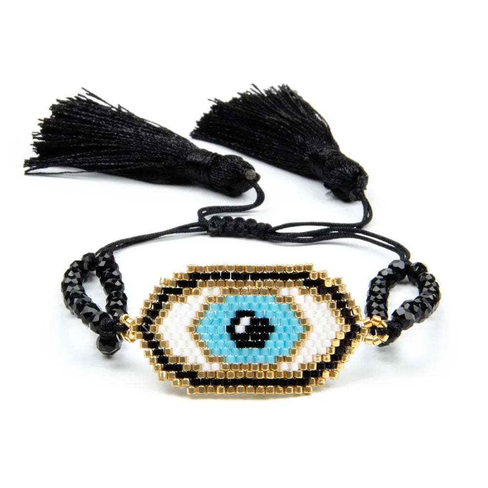 2025 Handmade Women Seed Beads Rivet Leopard Black Pulseras Turkish MIYUKI Bracelets