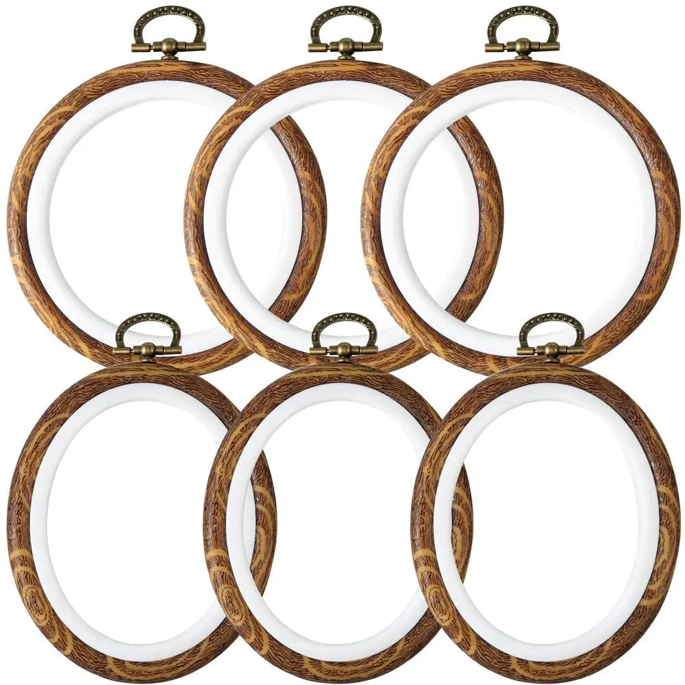 Display Frame Circle for Art Craft Sewing Christmas Round and Oval Embroidery Hoop MegaBDM
