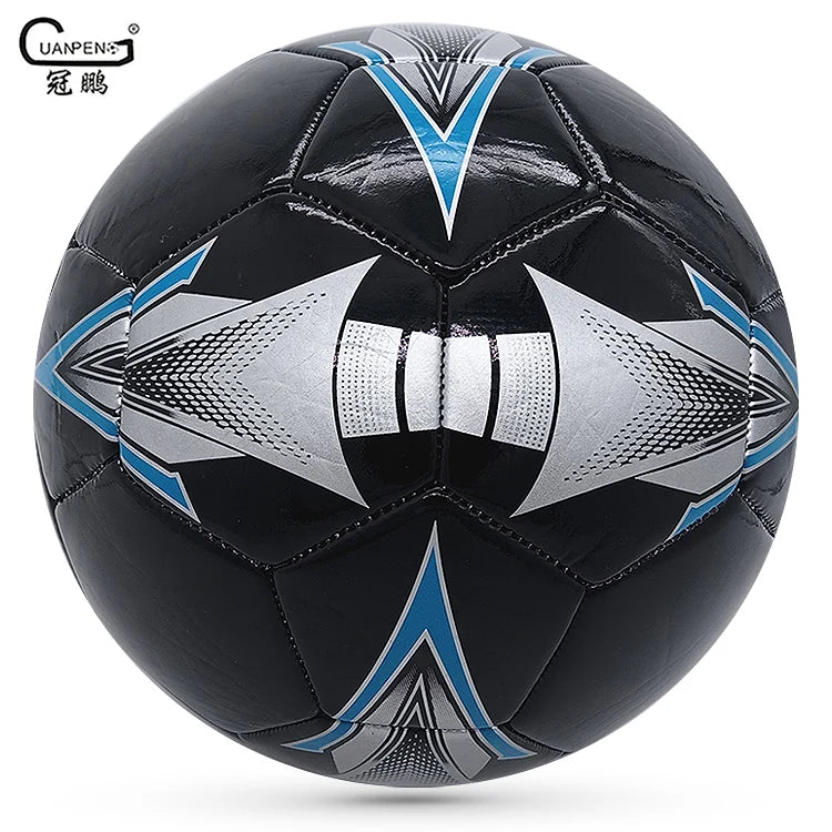 Good Quality Machine Sewn Official Size 5 Black Soccer Ball