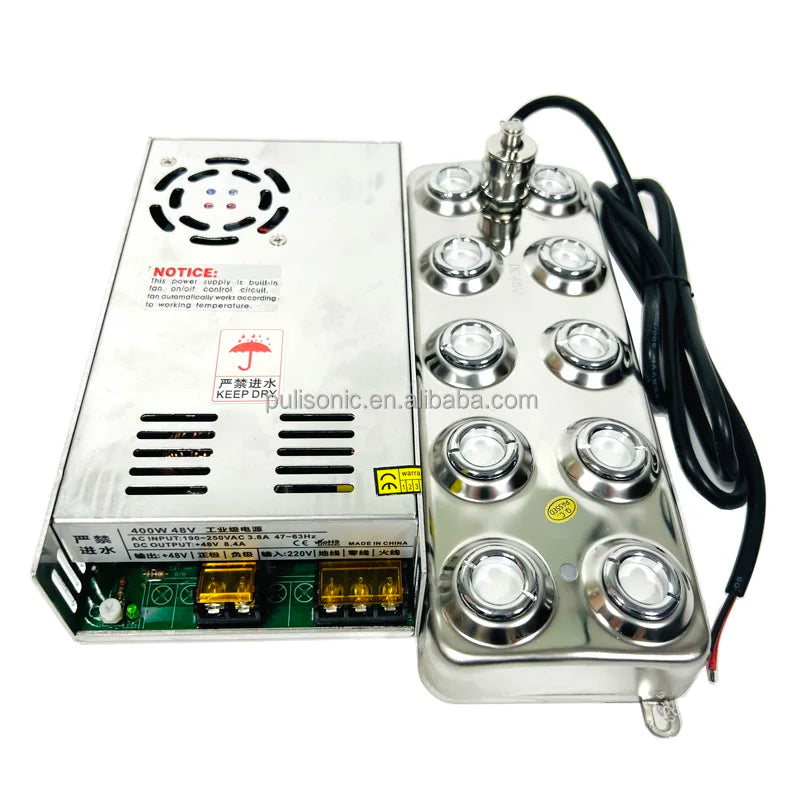 DC 48V 4 Head Humidifier Ultrasonic Industrial Mist Maker Fogger Fog Maker for Mushroom Breeding Greenhouse for Hydroponics