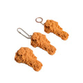 PVC Simulation Chicken Leg Chicken Wing Model Pendant Interesting Chicken Rice Flower French Fries Food Play Key Chain Pendant