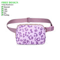 Animal Print Pattern Multiple Color Square Crossbody Belt Bag Fanny Pack Waist Waist with Stylish Design