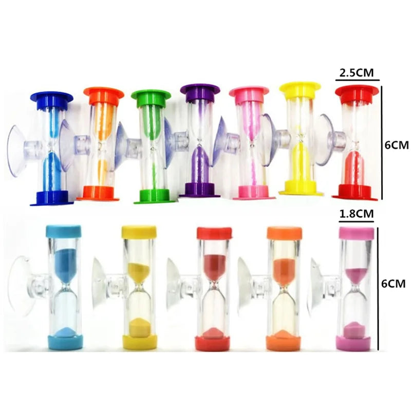 Sand Timers with Suction Cup Toys Sand Clock for Kids Gift Games Classes Toothbrushing Hourglass