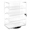 4 Tier Rotating Acrylic Display Case Plexiglass Jewelry Display Cabinet Jewelry Cabinet Showcase