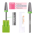 New Gold Carbide Tapered Milling Cutter Manicure Remove Gel Long Drill Drill Bits for Nail