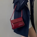 Retro Pu Leather Women's Underarm Bag Fashion Ladies Small Square Shoulder Messenger Bags Casual Female Purse Handbags