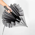 Wholesale Strong Waterproof Windproof 24 Ribs Straight Umbrella With Leather Handle Custom logo Color Golf Umbrella