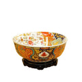 Chinese Traditional Luxury Ceramic Countertop Bathroom Sinks with Round Basin Table Top Mounted for Home and Hotel Use
