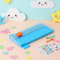 ZEQUAN857 A5 Mini Manual ABS + Metal Paper Cutter Children's DIY Trimmer 0.15mm Precision A4 School Office Use for Students