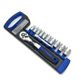 12pcs 1/2inch Portable Small Quick Reverse Torque Adjustable Ratchet Handle Wrench Socket Set for Auto Repair