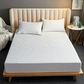 Modern Style Thick Waterproof Round Fitted Bedsheet Flat Mattress Protector Summer Uniform for Hotel Use All Sizes Bed Cover Set