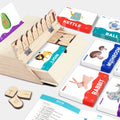 Factory Direct Sale Hot-selling Wholesale Word Matching Box Set 6 Efficient Learning Methods Advanced Difficulty Wooden Toys