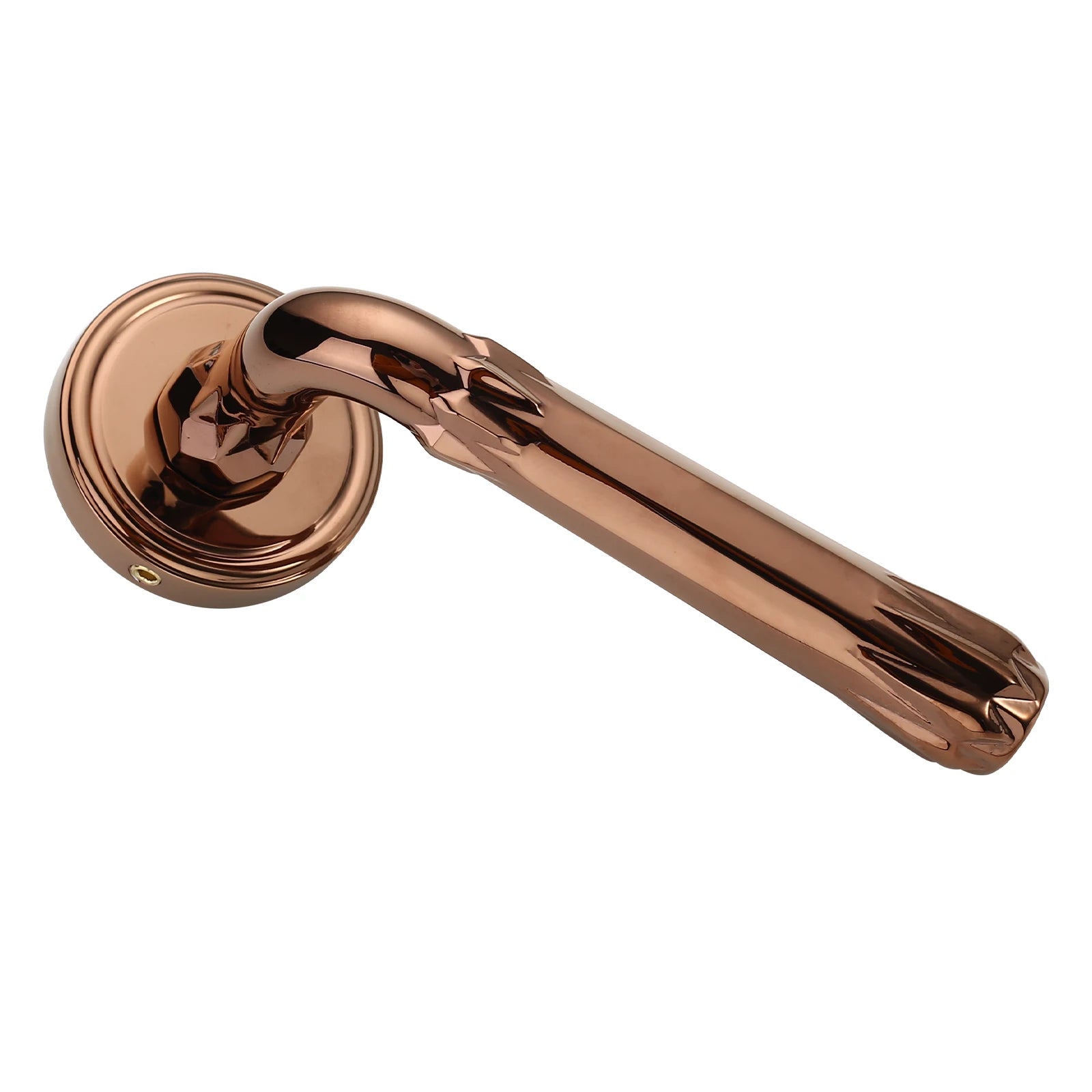 Filta Modern Luxury Decorative Brass Door Handle With Lock Set for Bedroom Living Room