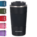 Sports Stainless Steel Travel Tea Cup Vacuum Thermal Double Wall 304 Stainless Steel Car Holder Coffee Mug with Silicone Sleeve