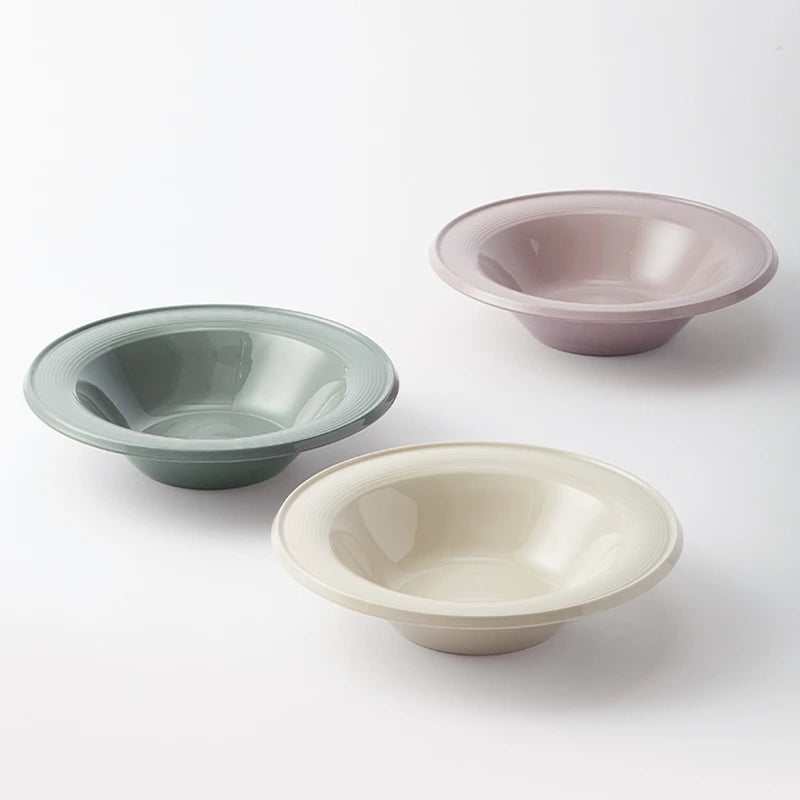 INS Ceramic Deep Dinner Plate Nordic Round Soup Dessert Steak Salad Pasta Puree Serving Trays Party Restaurant Dinnerware Sets