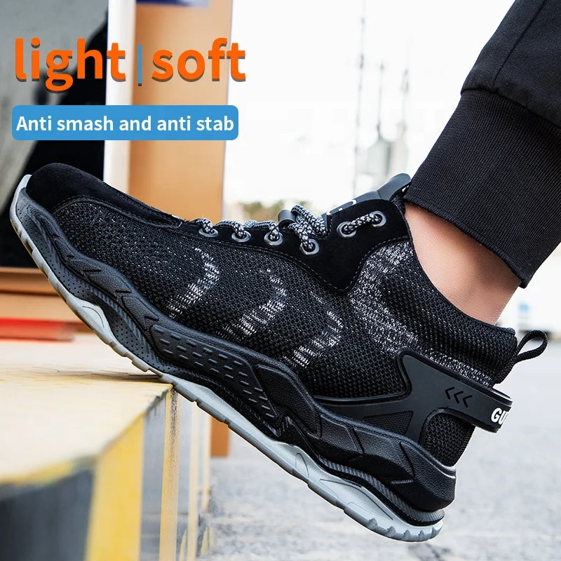 GUYISA Chinese Brand Old Shop Steel Toe Men's Shoes Anti - Bump Anti - Puncture Puncture Gas Shoes