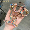 Korean Fashion Temperament Hair Accessories Colorful Crystal Heart Large Hair Clip Sweet and Cute Girl Hair Claws