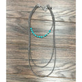 Western Style Customize Handmade Triple Layers Navajo Bead Hexa Gemstone Necklace
