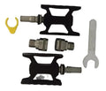 Folding Mountain Bike Pedals for BMX Road Bicycles Cruisers & Kids' Bikes-Titanium & Aluminum