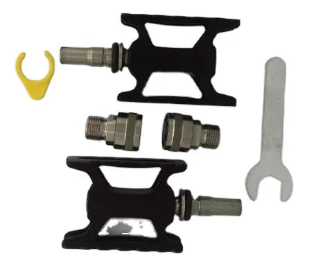 Folding Mountain Bike Pedals for BMX Road Bicycles Cruisers & Kids' Bikes-Titanium & Aluminum