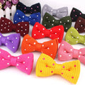Polk Dots Knitted Bow Ties for Men Fashion Neckwear Adjustable Mens Tuxedo Bowtie for Wedding Male Neck Ties for Men Knit Bowtie