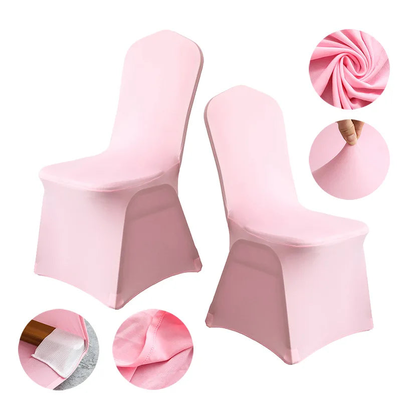 30 Colours Spandex Wedding Chair Cover Stretch Elastic for Dining Banquet Hotel Party Decoration Cheap and Fine