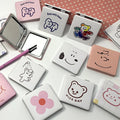 Manufacture Custom Pocket  Mirror Portable Luxury Foldable Hand Held Cosmetic Cartoon Makeup Mirror