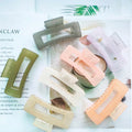 Korean Flexible Personality Women Hair Claw Clips Acrylic Plastic Big Hair Claw Clips for Thick Hair