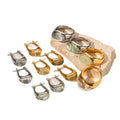Guangzhou Fashion Stainless Steel Chunky Non Tarnish Hoop Stone Chandelier Earrings