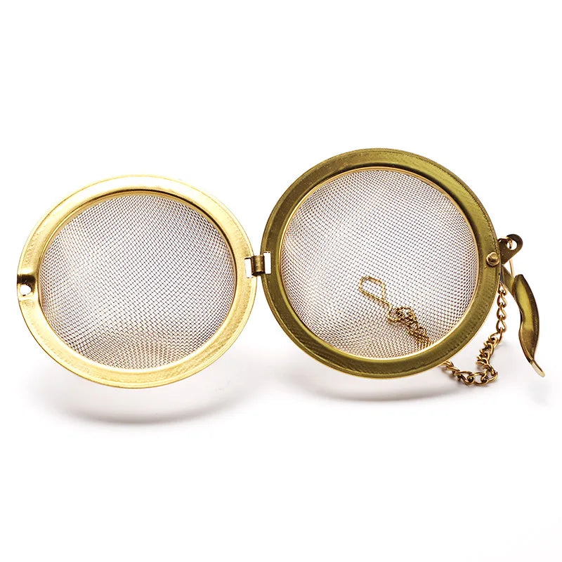 Gold Stainless Steel Ball Tea Infuser Filters Wholesale Tea Infuser Strainer