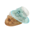 Sinamay Formal Hats Kentucky Derby Dress Fascinator Floral Tea Party Wedding Hat for Woman Lady Luxury for Church