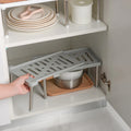 HelloWorld Storage Shelf for Kitchen Adjustable Home Closet Organizer Space Saving Wardrobe Rack Cabinet Holders Home Storage Organizer