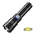 Helius New Super Light Far Shooter USB Rechargeable Outdoor Patrol Spotlight Far Shot Zoom Large Floodlight LED Flashlight