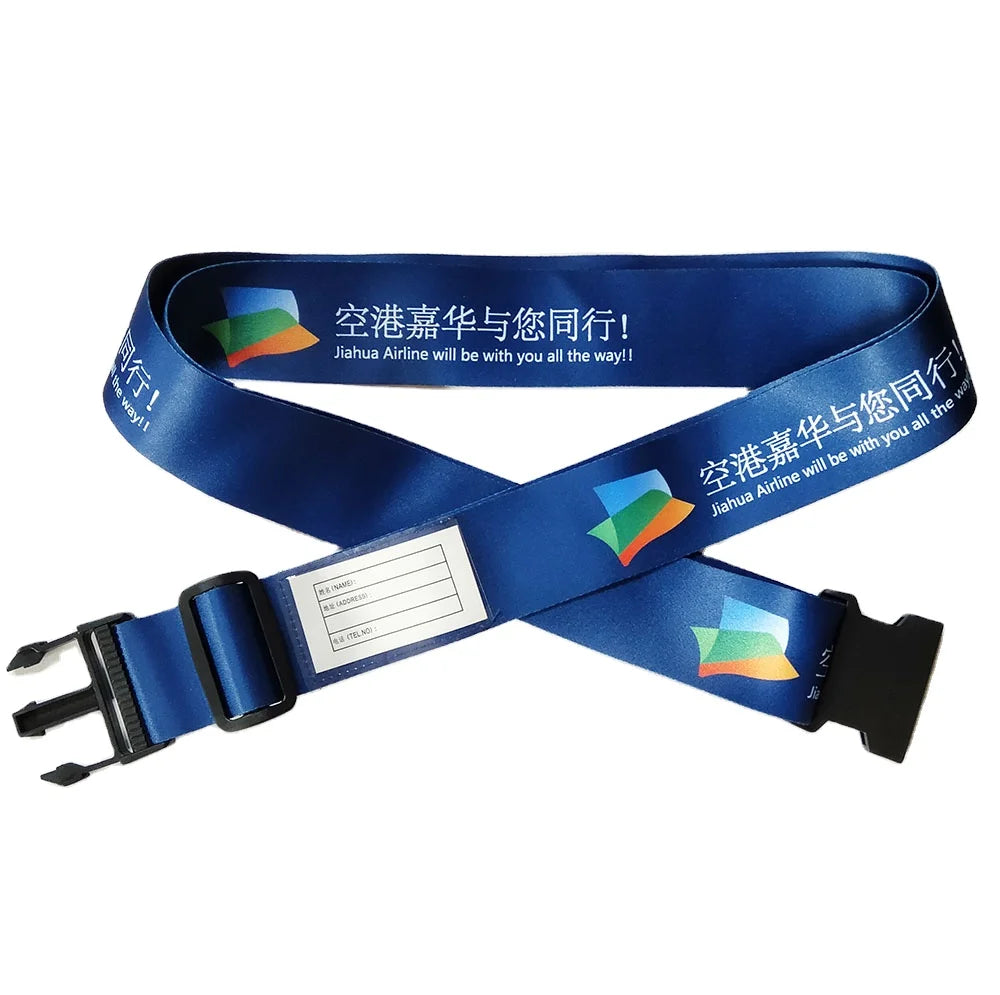 2026 Custom Promotional Cheaper Sublimation Travel Luggage Strap Luggage Belt