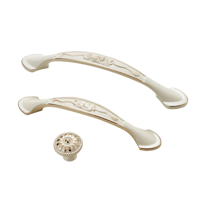 Oukali Hot Sale Modern Zinc Luxury Alloy 96 128Furniture Kitchen Cabinet Door Push Pull Handle Fancy Kitchen Hardware Handles