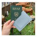 YY Handmade Travel Wallet Cover Waterproof PU Leather Passport Cover Case Organizer Customizable Documents Storage Leather