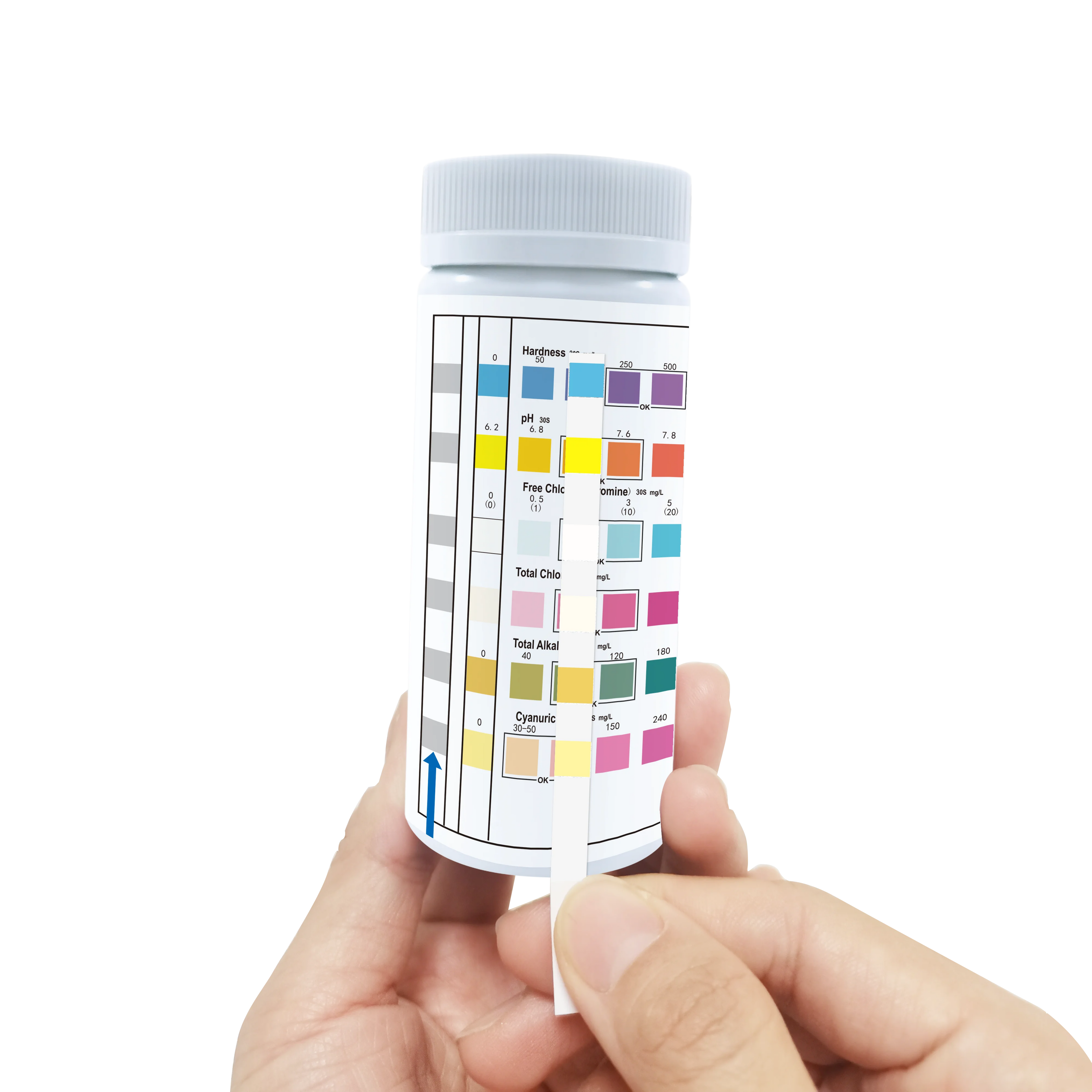 Vansful 7 in 1 Pool and Spa Test Strips Swimming Chlorine Test Strip for Hot Tubs