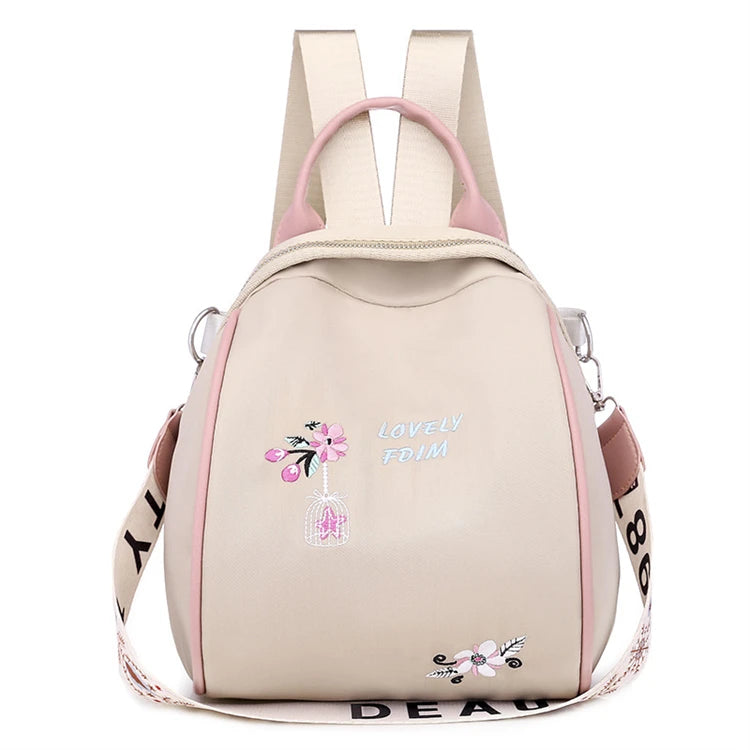2024 Fashion Hot Selling Office Ladies Cute Stylish  Nylon Backpack Convert Shoulder