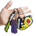 Factory Hot Selling Pvc Keychain Logo Keychain Accessories Promotional Keychains Carabiners