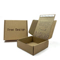 Eco-Friendly Custom Kraft Corrugated Jewelry Boxes Sustainable Packaging for Safe Shipping Matt Lamination Use for Socks Fur
