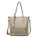High Demand Products 2021 Hollow Out Ladies Bags Handbag Set Women Pu Leather