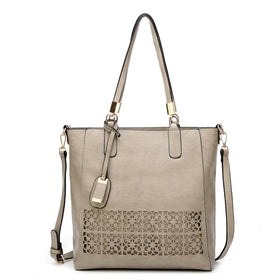High Demand Products 2021 Hollow Out Ladies Bags Handbag Set Women Pu Leather